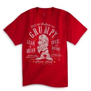Disneyland park grumpy red dad shirt medium